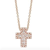 Necklace Damiani Woman Belle Epoque in Rose Gold Diamante 0.16 Ct 20083570 - 20083570